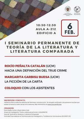 Tercera sesión del Seminario permanente de TLLC con Rocío Peñalta Catalán y Margarita Garbisu Buesa